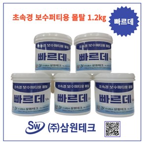 삼원테크31 빠르데 빨리굳는 초속경 시멘트 퍼티 보수 몰탈 셀프시공 크랙 벽 옥상 외부 내부 천정 급결 무수축 고강도, 5k, 1개
