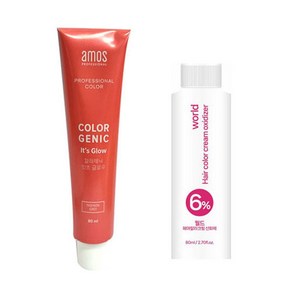 아모스 칼라제닉 잇츠글로우 80ml 산화제포함, 9NB(+산화제), 1개