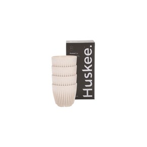 [Huskee] 허스키컵 6온스 (180ml) 4개 (1박스), 내추럴