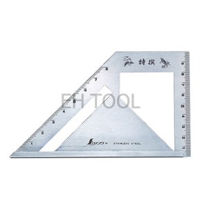 신와 연귀 직각자 표준형 62081 45도 90도 각도표기 오가네 마구리 목재 측정 카리스툴, 1개