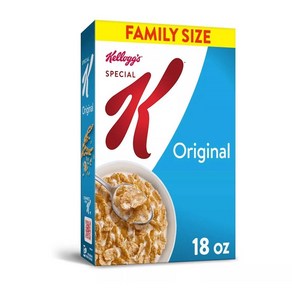 [미국직배송]켈로그 스페셜 K 오리지널 시리얼 1개x510g Kellogg's Special K Beakfast Ceeal Oiginal, 510g, 1개