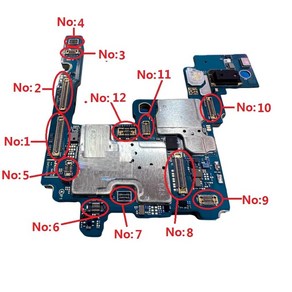 삼성 호환 S23 S23U S918 S918U 배터리 NFC LCD 디스플레이 USB 충전 충전기 메인 플렉스 카메라 FPC 커넥터 온보드 10 개