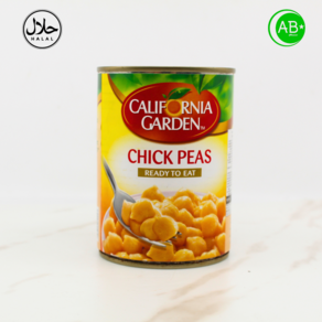 Califonia Gaden Boiled Chickpeas 캘리포니아 가든 파바 빈스 삶은 병아리콩, 1개, 400g