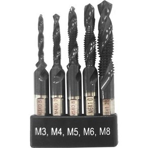 스마토탭 코발트 드릴탭세트 M3~M8(5PCS), 1개