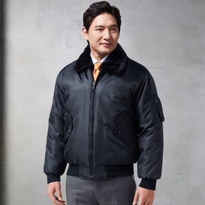 KSK-19-A 남자 추동 경비 점퍼 블랙 M~5XL 경비원 잠바 털탈부착 회사 근무복 작업복 가을 겨울 일육