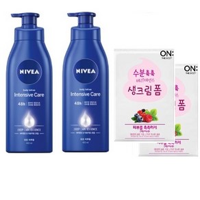 니베아 인텐시브 바디로션 400ML + 생크림폼 3ml, 2개, 400g