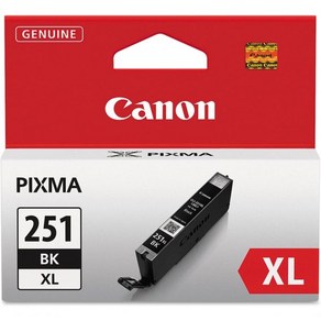 캐논 Canon CLI-251XL BK iP7220 iX6820 MG5420 MG5520MG6420 MG5620MG6620 M, CLI-251XL Black Ink, 1개