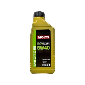 몰리스 MOLYS SMART RACING 5W40 가솔린 디젤(DPF) 합성엔진오일, 1개