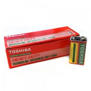 [건전지] 도시바 TOSHIBA 6F22KG SP-1(G) 망간 벌크 10개입 9V