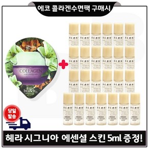 GE7 에코 콜라겐 수면팩 구매시 헤라 시그니아 스킨 5mlx20개 (총 100ml)세트, 25개