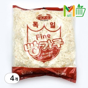 MMMALL 독일 FINE 빵가루 습식빵가루, 4개, 2kg