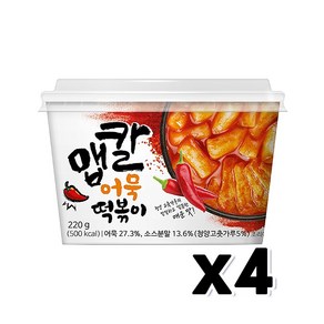 맵칼어묵떡볶이 즉석조리 용기컵 220g x 4개