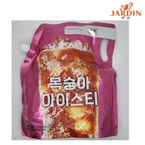 쟈뎅 복숭아 아이스티 대용량 파우치 1.5L, 6개