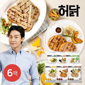 [허닭] 그릴 닭가슴살 스테이크 100g 6종 6팩, 03.그릴 스테이크 청양고추 6팩, 6개