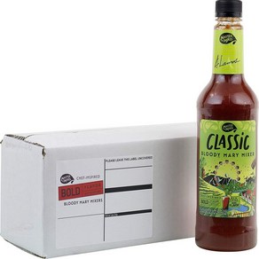 Pack of 1 Maste of Mixes Classic Bloody May Di 1팩 마스터 오브 믹스 클래식 블러디 메리 드링크 믹스 사용 가능 1리터 병(, 1개, 999.58ml