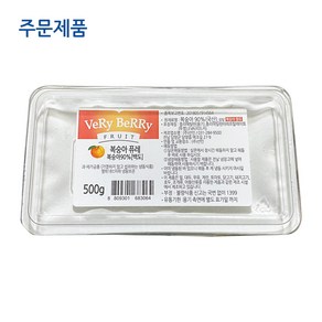 [주문]1793. 복숭아냉동퓨레 - 선인500g [하절기 아이스박스 무료], 500g, 1개