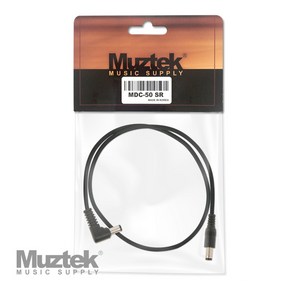 Muztek MDC-50 SR / 뮤즈텍 DC 케이블 (50cm / 한쪽1자 + 한쪽ㄱ자 플러그), 1개