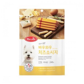 바우와우 치즈소시지 강아지 간식, 14개, 240g