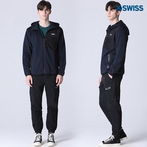 케이스위스 [케이스위스(K-SWISS)] 포켓 기모 후드집업