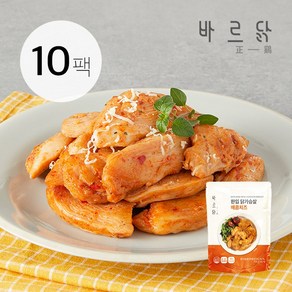 바르닭 한입 닭가슴살 매콤치즈, 한입 닭가슴살 매콤치즈 10팩, 10개, 100g