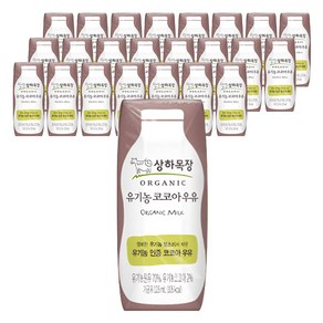 상하목장 유기농 코코아 우유, 125ml, 24개