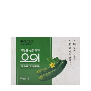 동산씨앤지 오이 비누, 100g, 12개