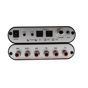 5.1 CH 오디오 디코더 Spdif 동축 RCA DTS AC3 광 디지털 앰프 아날로그 컨버터 HD 러쉬, [02] US Plug, 1개