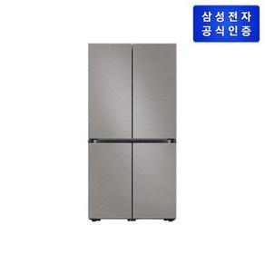 삼성전자 [삼성] 비스포크 냉장고 4도어 [RF85DB90B2CJDM] 875L 바이브 다크 그레이, 없음