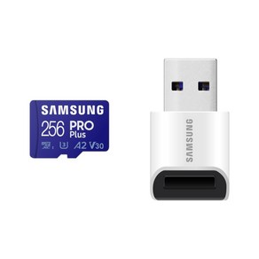 삼성전자 마이크로SD카드 PRO PLUS MB-MD256SB/WW 카드리더기 포함, 256GB, 1개