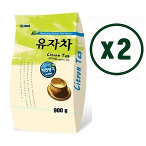 희창 유자차 1kg 자판기용 국산차 차음료 분말, 2개, 1개입