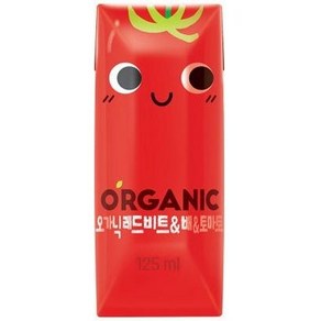 오가닉 레드비트&배&토마토 야채혼합주스, 125ml, 48개