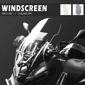 Windshield Windsceen fo Honda X-ADV XADV 750 2021-2023 Motocycle Wind Deflecto Sceen Shield, Light smoke, 1개