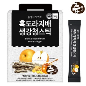 흑도라지 배 생강 청 스틱 100포, 1kg, 1개