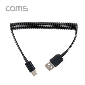 TB295 Coms USB3.1 C타입 고속충전 스프링 케이블 1M, 1개