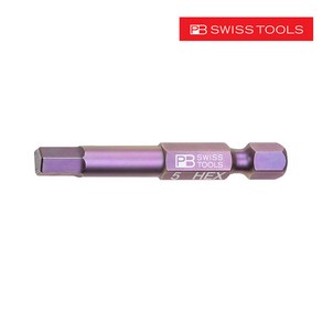 PB SWISS TOOLS 명품 수공구 피비 스위스 툴 E6-210 육각비트 낱개 50mm, 1개