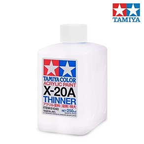 타미야 X20A 아크릴 신나 신너 희석제 250ml 81040, 1개