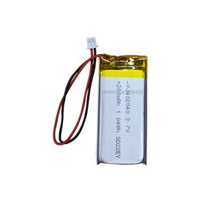 YJ 리튬폴리머배터리 KC인증충전지 3.7V YJ402040 280mAh, 1개, 1개입