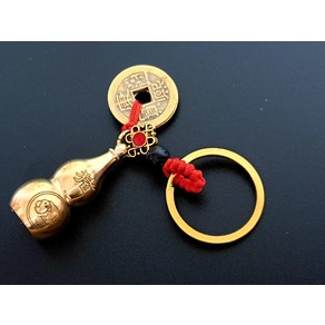 조롱박 엽전 생년 열쇠고리 재물운 대박운 액막이 띠별 행운 기념품, 돼지띠