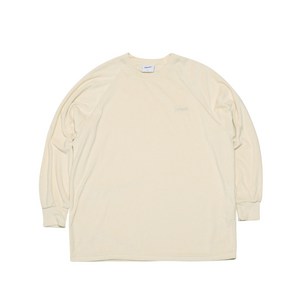 비에스래빗 2223 BSRABBIT CLASSIC LOGO TERRY LONG SLEEVE CREAM 스노우보드 롱 슬리브 긴팔 티셔츠 톨티