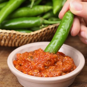 셰프애찬 매콤 아삭 청양고추 + 애찬쌈장 수제, 청양고추350g+쌈장250g