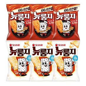 오리온 뉴룽지 오리지널(124g) x 3개 + 고추장카라멜(105g), 687g, 1세트