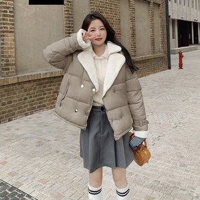 여성 캐주얼 털카라 패딩자켓 데일리 루즈핏 웰론패딩 재킷 겨울 방한 아우터 여자코트