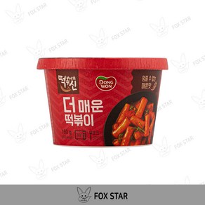 동원에프앤비 떡볶이의신 더매운 컵떡볶이, 160g, 4개