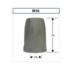 P.V.C롱볼트캡(2너트용) M28 1봉 50개 볼트캡 마감캡, 1개