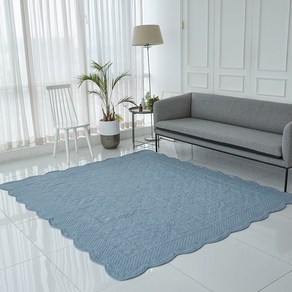 리앤데코 마조람 패턴 워싱순면 카페트 90X200