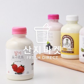 [산지마켓]이플목장 무첨가 천연요구르트 딸기맛, 4개, 500ml