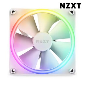 NZXT F120 RGB DUO Matte White 시스템쿨러 (1PACK), 1개