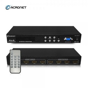 ACRONET 아크로넷 VDK-414 4x4 매트릭스 스위치, 1개