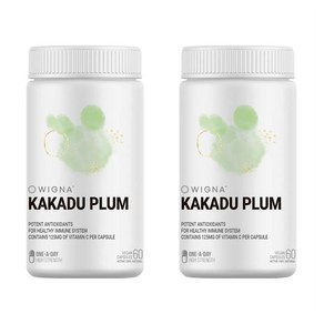 위그나 카카두 플럼 네추럴 비타민 C 25% WIGNA Kakadu plum Natual Vitamin C 25%, 2개, 1정