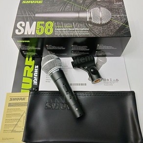 슈어 SM58S 무대용 프로페셔널 유선 다이나믹 마이크, 스위치가 있는 SM58S(단일 마이크)